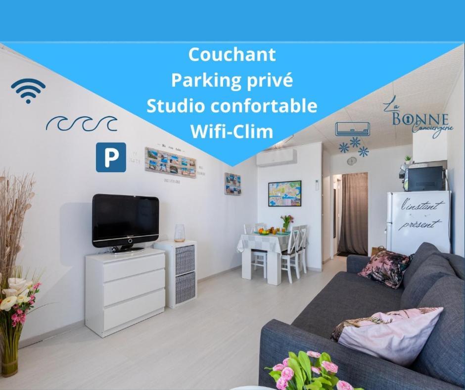 Le Marineland Clim Parking Prive Proche Centre Casino Et Palais Des Congres Διαμέρισμα Λα Γκραντ-Μοτ Εξωτερικό φωτογραφία